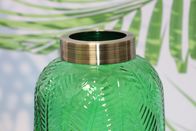 Green Transparent Hydroponic Art Glass Vase Decor for Home Furnishing Hotel Flower Shop Decoration