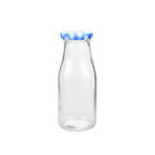 11oz BPA Free Glass Milk Bottles Reusable With Metal Twist Lids