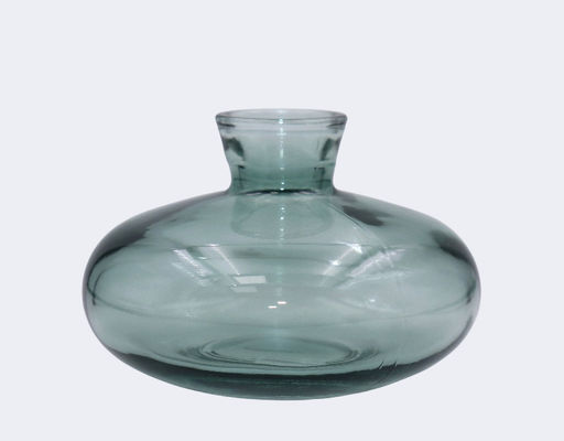 H6cm Modern Transparent Glass Vase Decor for Holding Flowers Home Office Kitchen Decoration