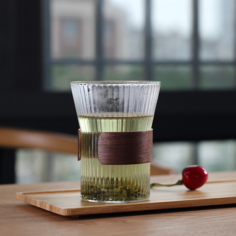 Clear Tall Water Glass Tumbler / Reusable Glass Cups Set Classic Tumbler Water Glasses Collection