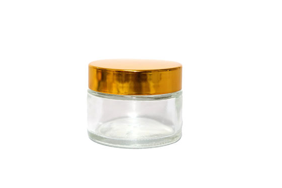 30 ml klare Glascreme-Glasflaschen mit Schraubkappen