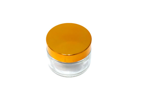 20 ml Kapazität Elegante Glas-Kosmetik-Gläser Schraubkappe Langlebig